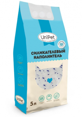 Наполнитель Для Кошек UniPet Силикагелевый 5 л