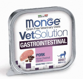 Корм Для Кошек Влажный MONGE VetSolution Gastrointestinal Заболевания ЖКТ 100 г